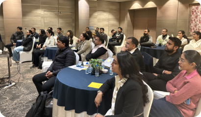 HFE site employees at a corporate training session