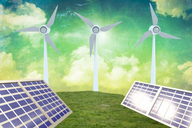 Wind and solar energy are examples of sales